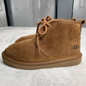 UGG Tan Suede Lace-Up Boots